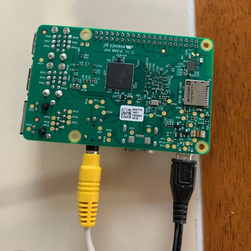 Raspberry Pi 3B+ Motherboard, with monitor, preloaded OS micro SD. power cable
